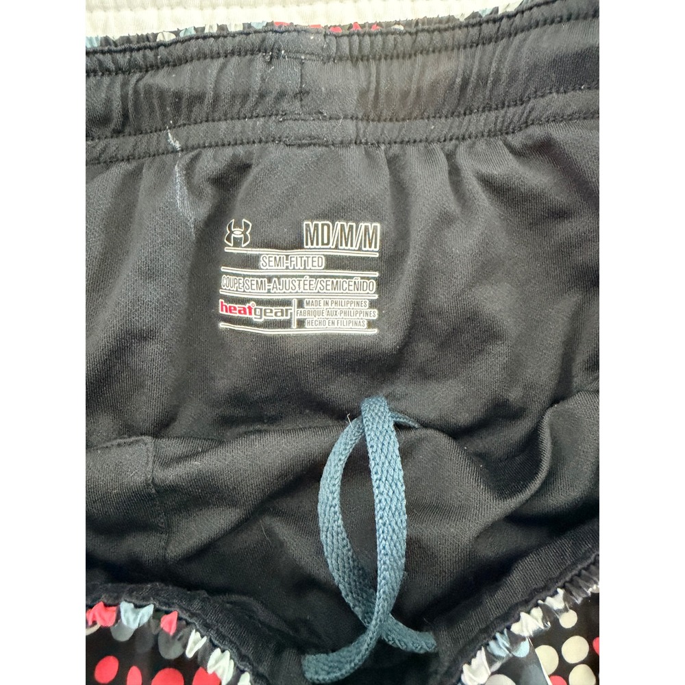 Lot 3 Under Armour Nike Soffe Running Shorts Womens Medium Polka Dot Floral Geo - Picture 4 of 12